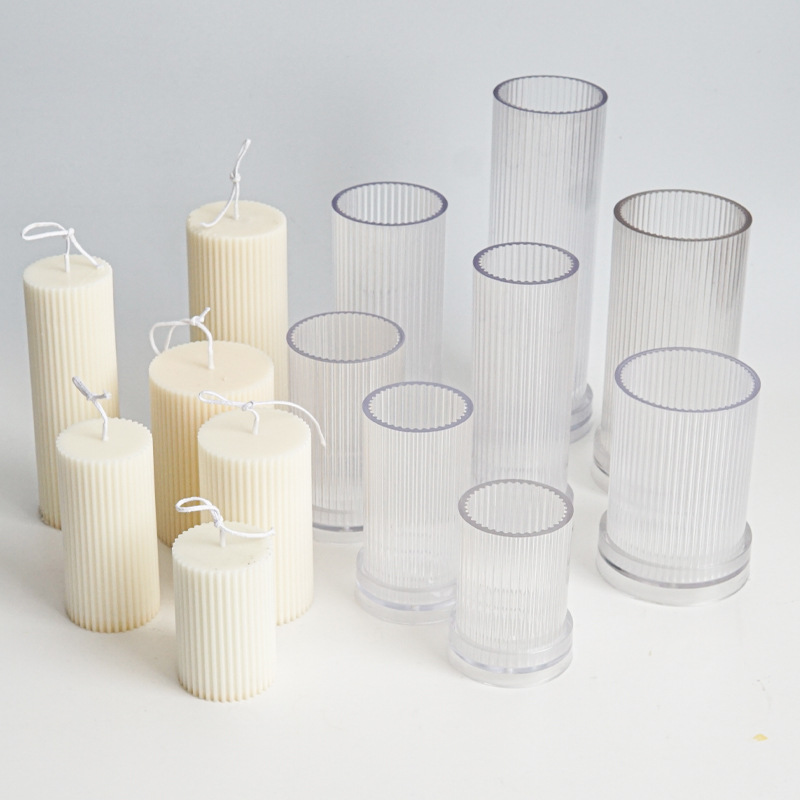 Candle Making Kits - Yeni Kendin Yap İnce Çizgili Yuvarlak,
