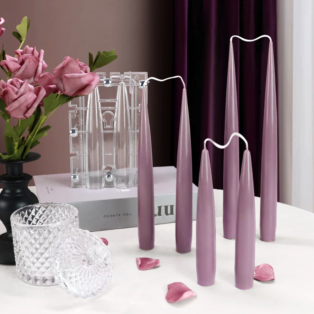 Candle Making Tutorial - Çift Sivri Sütun Mum Akrilik Kalıp
