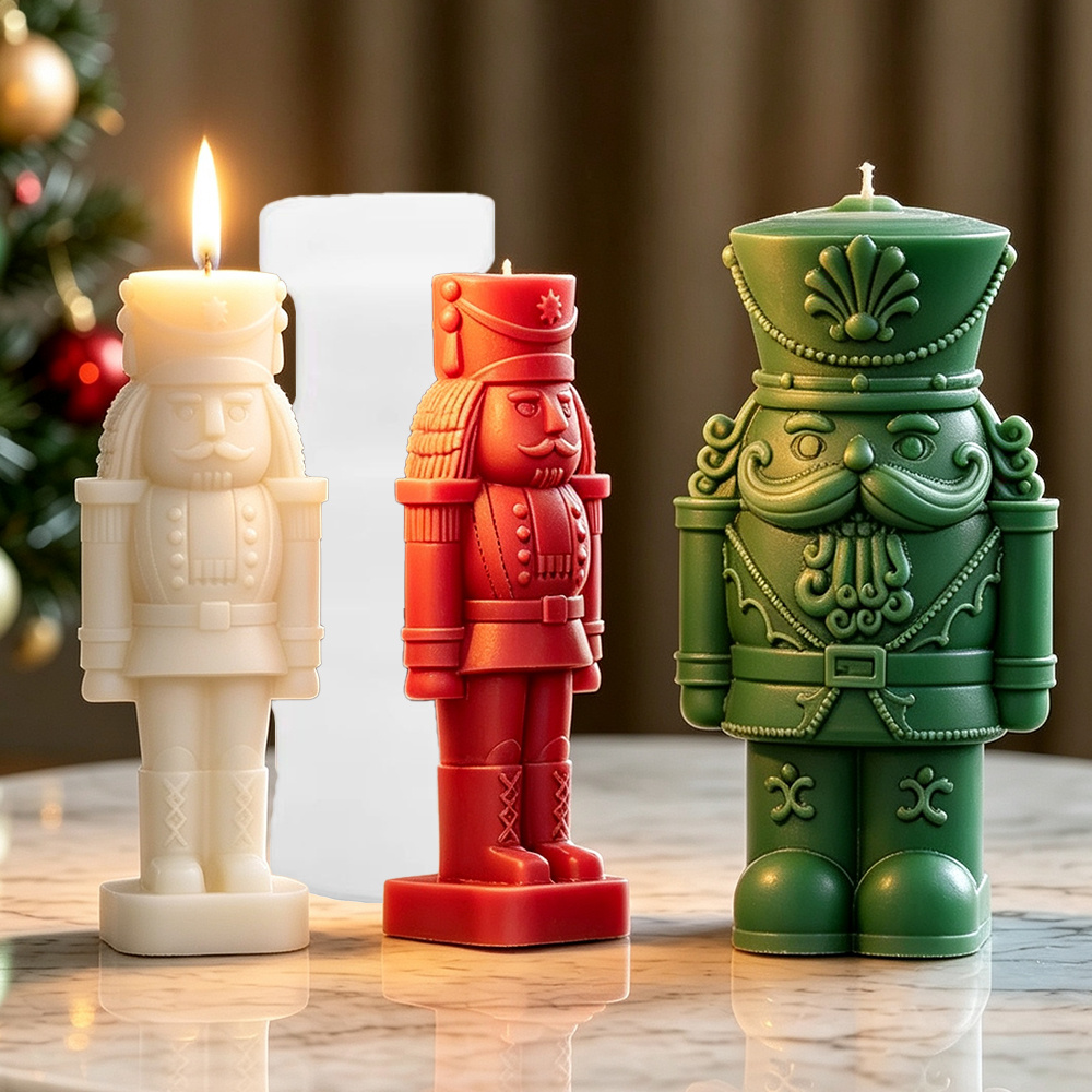 Candle Making Tutorial - Fındıkkıran Asker Silikon Mum Kalıbı, Noel