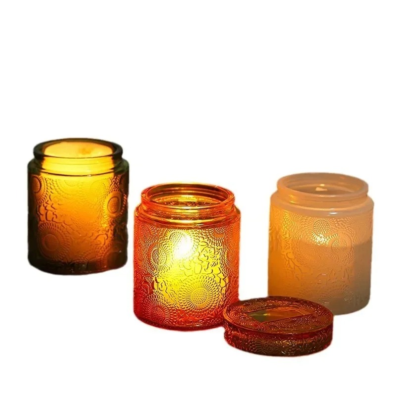 Candle Making Jars With Lids - 1 adet boş cam mum kabı,