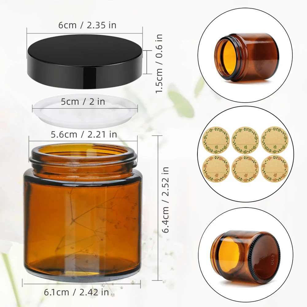 Cam Mum Kavanozları, 4oz Amber - Candle Making Jars With Lids incelemesi ve fiyatı