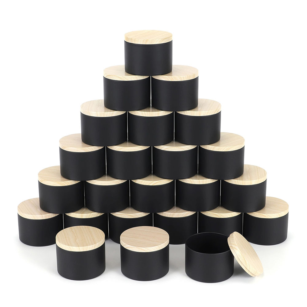 24 adet 4 oz Siyah Mum Kavanoz - Candle Making Jars With Lids incelemesi ve fiyatı