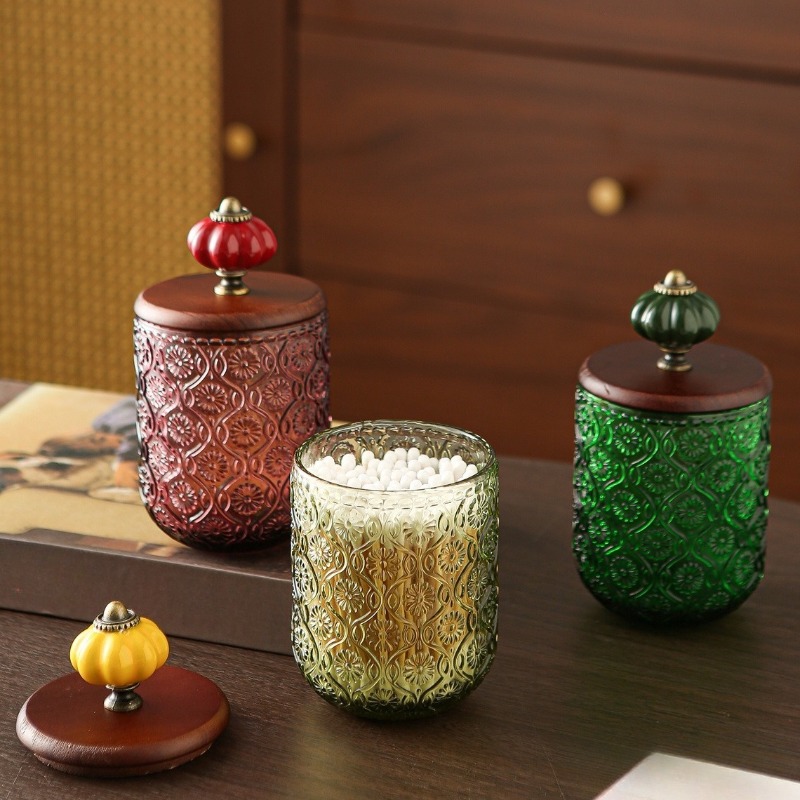 Retro cam pamuklu çubuk saklam - Candle Making Jars With Lids incelemesi ve fiyatı