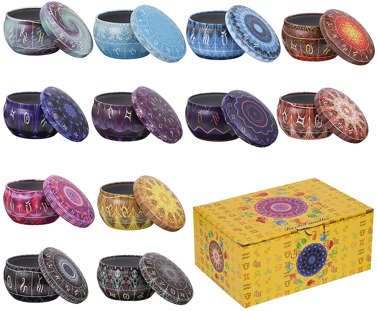 12'li paket Mum Teneke Yuvarla - Candle Making Jars With Lids incelemesi ve fiyatı