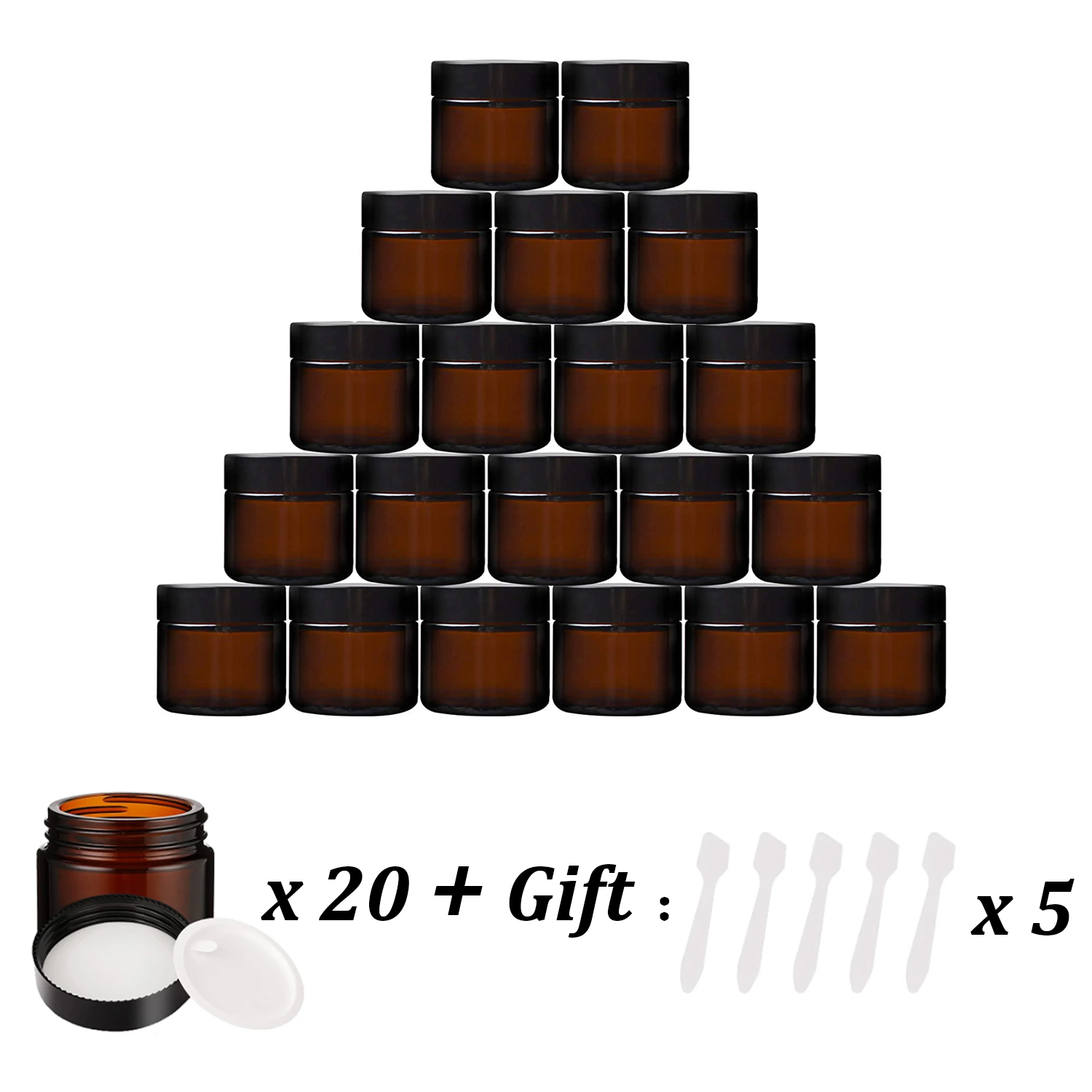 20 adet küçük amber cam kavano - Candle Making Jars With Lids incelemesi ve fiyatı