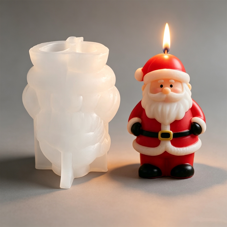 Yeni 3D Noel Baba Silikon Mum  - Candle Making Tutorial incelemesi ve fiyatı